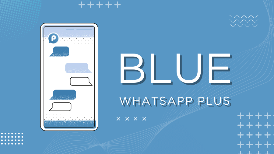 Blaues WhatsApp Plus
