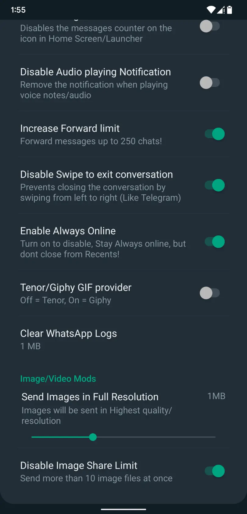 WhatsApp Ditambah APK S8